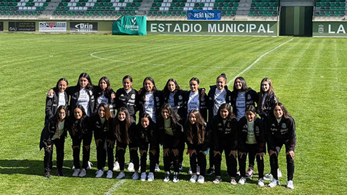 La selección femenil de México sub-17 venció 2-1 al Atlético de Madrid